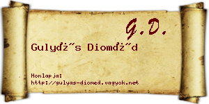 Gulyás Dioméd névjegykártya